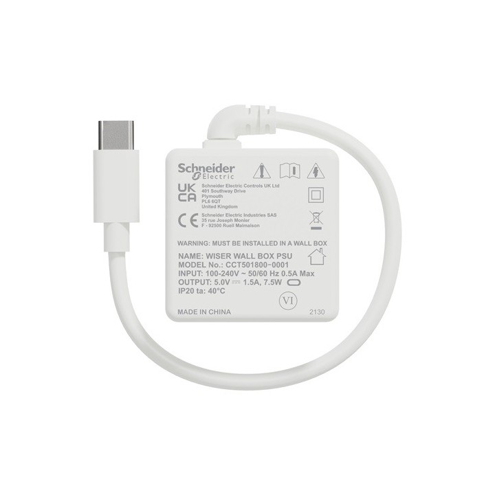 Schneider - Wiser - Alimentation murale HUB0 2nd gen - Réf : CCT501800-0001