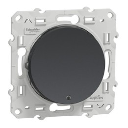 Schneider Odace - Interrupteur Va et Vient Lumineux ou témoin - Anthracite - Réf : S540263