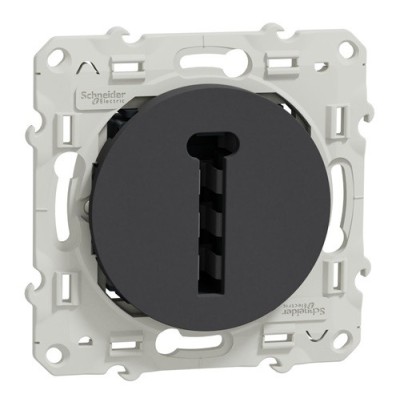 Schneider Odace - Conjoncteur en T - Anthracite - 8 Contacts - Réf : S540496