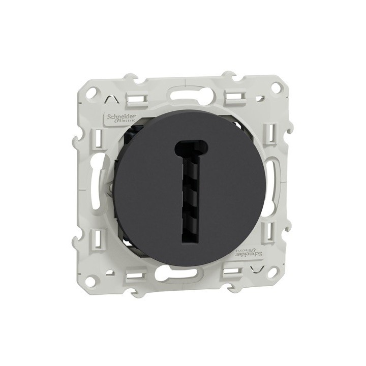 Schneider Odace - Conjoncteur en T - Anthracite - 8 Contacts - Réf : S540496