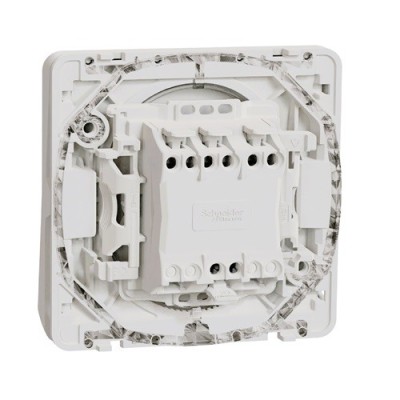 Schneider Electric - Mureva Styl - Interrupteur bipolaire - composable - IP55 - IK08 - blanc - Réf : MUR39033