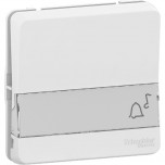 Schneider Electric - Mureva Styl - Bouton poussoir porte-etiquette - composable - IP55 - IK08 - blanc - Réf : MUR39129