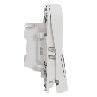 Schneider Electric - Mureva Styl - Bouton poussoir porte-etiquette - composable - IP55 - IK08 - blanc - Réf : MUR39129