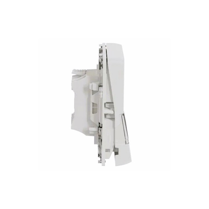 Schneider Electric - Mureva Styl - Bouton poussoir porte-etiquette - composable - IP55 - IK08 - blanc - Réf : MUR39129