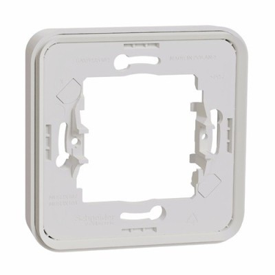 Schneider Mureva Styl - Cadre 1 poste encastré IP55 blanc - Réf : MUR39107