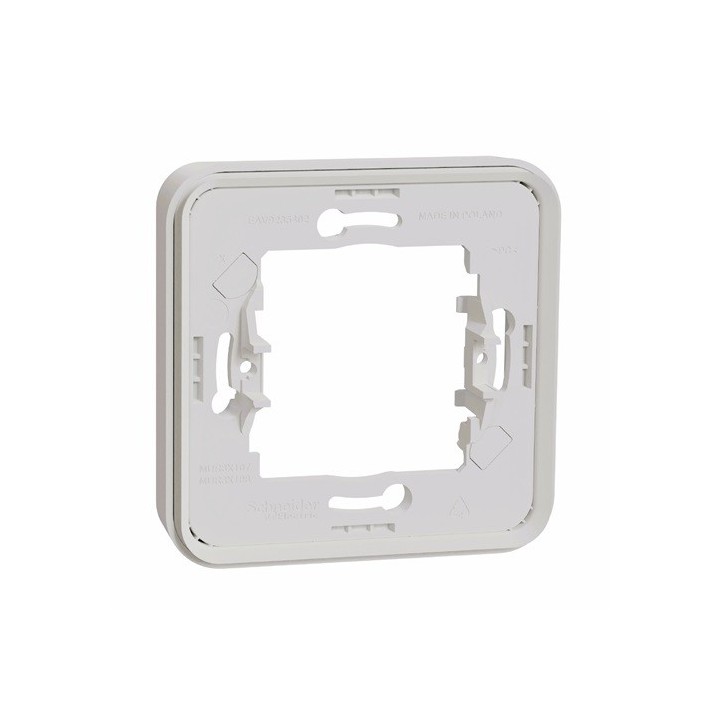 Schneider Mureva Styl - Cadre 1 poste encastré IP55 blanc - Réf : MUR39107