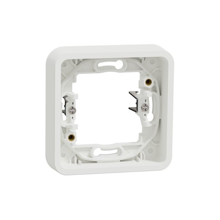 Schneider Mureva Styl - Cadre 1 poste à griffes encastré - IP55 blanc - Réf : MUR39108