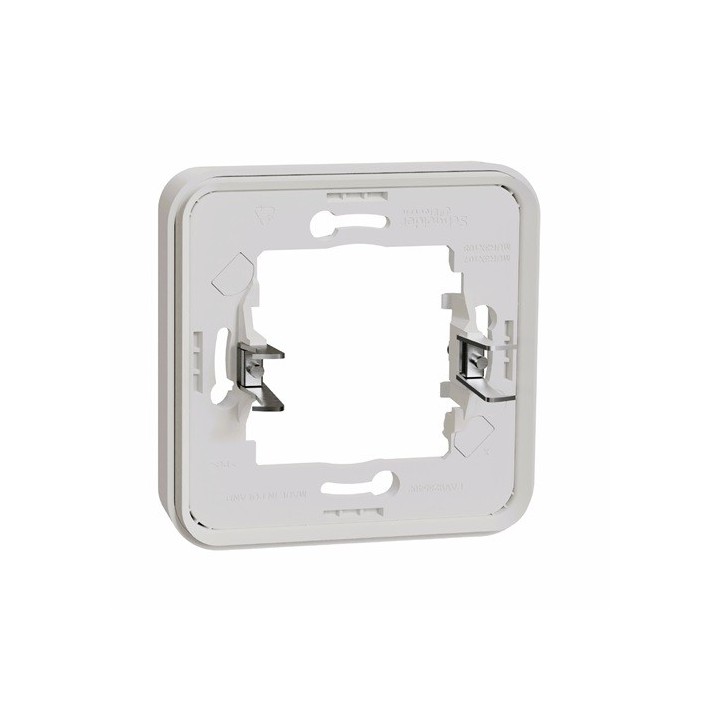 Schneider Mureva Styl - Cadre 1 poste à griffes encastré - IP55 blanc - Réf : MUR39108