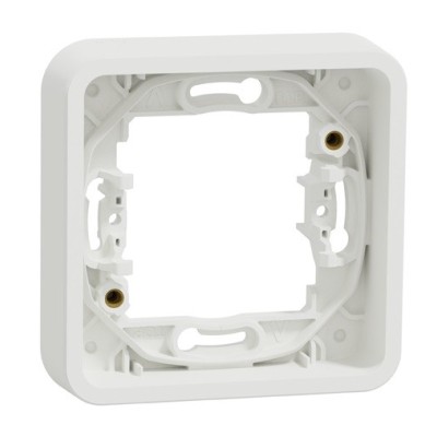 Schneider Mureva Styl - Cadre 1 poste encastré IP55 blanc - Réf : MUR39107