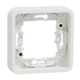 Schneider Mureva Styl - Cadre 1 poste encastré IP55 blanc - Réf : MUR39107