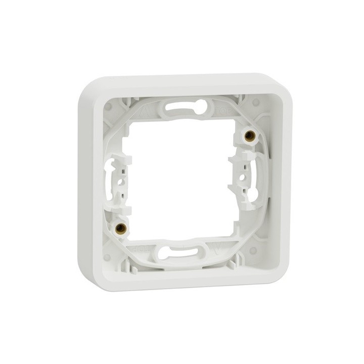Schneider Mureva Styl - Cadre 1 poste encastré IP55 blanc - Réf : MUR39107