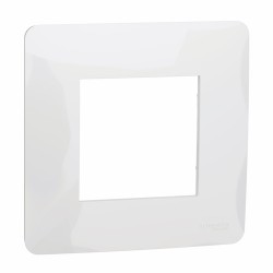 Schneider - Unica Studio - plaque de finition - Blanc - 1 poste - Réf : NU200218