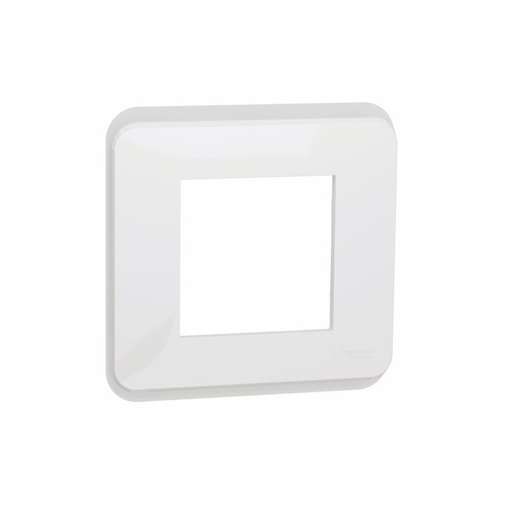Schneider - Unica Pro - plaque de finition - Blanc - 1 poste - Réf : NU400218