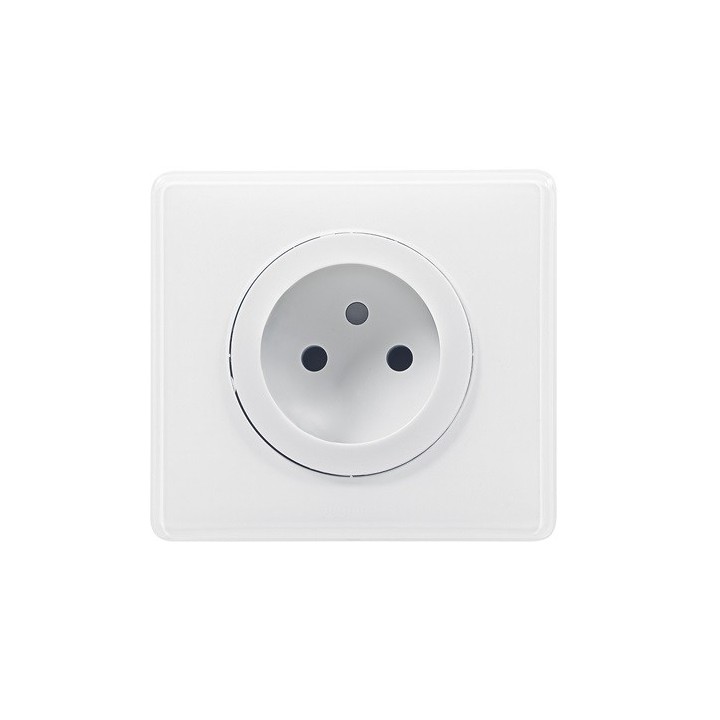 Legrand Céliane - Prise 2P Standard - Ensemble Blanc complet à Griffes - Réf : 099561G