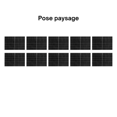 Kit Photovoltaïque 4500W - Toiture en tuile - Pose paysage - Onduleur Hybride Huawei - Réf : PV444500M-T-PA