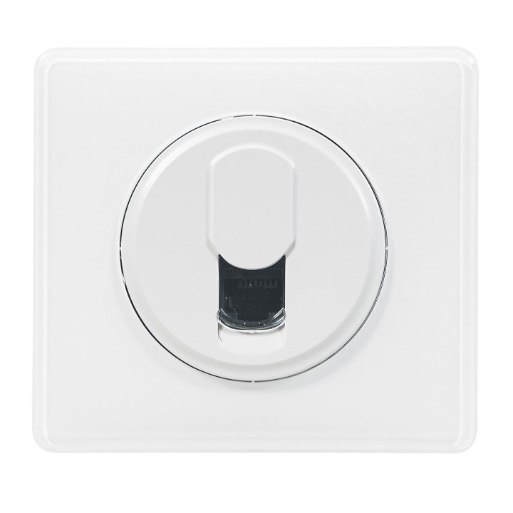 Legrand Céliane - Prise Rj45 Téléphone/Informatique - Catégorie 6 - FTP - Ensemble Blanc complet - Réf : 099564