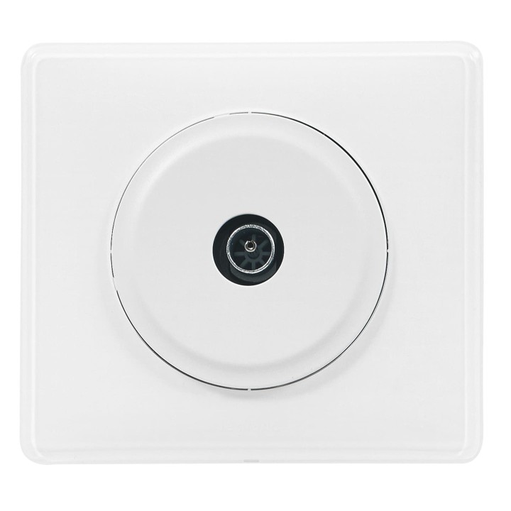 Legrand Céliane - Prise TV simple mâle - Ensemble Blanc complet à Griffes - Réf : 099563G