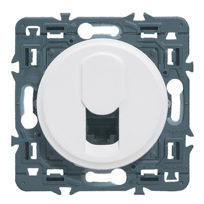 Legrand Céliane - Prise Rj45 Téléphone/Informatique - Catégorie 6 - FTP -Ensemble Blanc à Griffes - à composer - Réf : 099711G