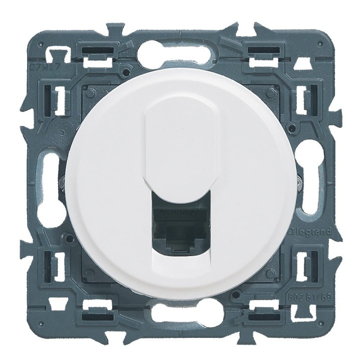 Legrand Céliane - Prise Rj45 Téléphone/Informatique - Catégorie 6 - FTP -Ensemble Blanc à Griffes - à composer - Réf : 099711G