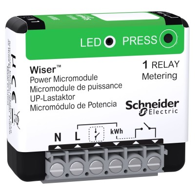 Schneider - Wiser - micromodule encastré - zigbee - pour pilotage ballon eau chaude - Réf : CCTFR6730