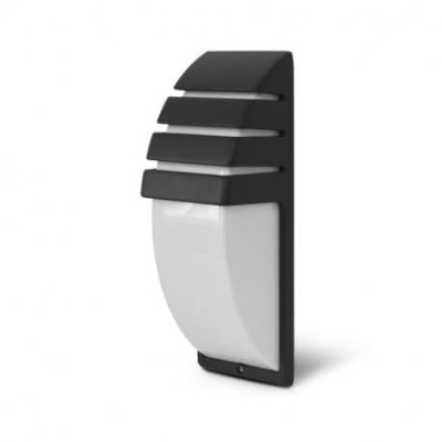 Miidex Lighting - Applique murale E27 gris anthracite IP44 - Réf : 70253