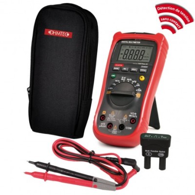 Ohmtec - Multimètre digital - 600 V - CATIII - Réf : 254097