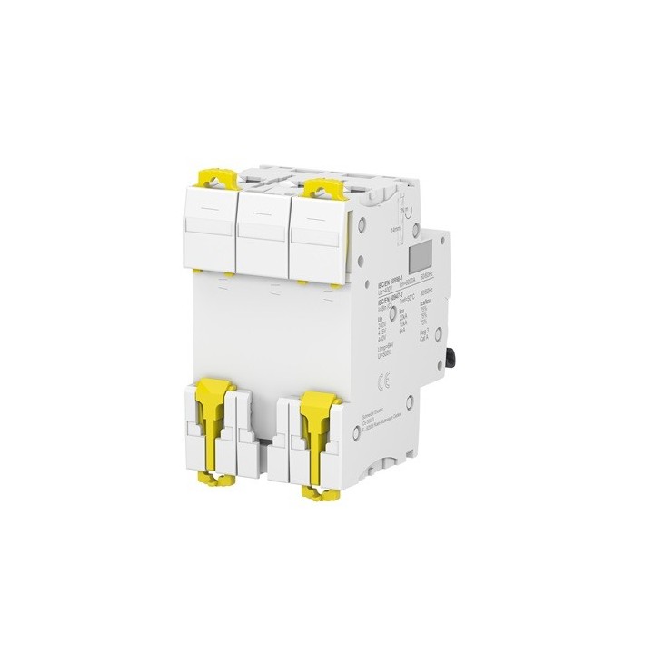 Schneider - Acti9 iC60N - Disjoncteur - 3P - 20A - Courbe C - 400Vca - 6000A-10kA - Réf : A9F77320