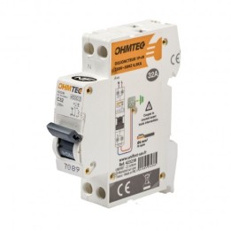 Ohmtec - Disjoncteur à vis - 1P+N - 32A - 4.5kA/6kA - Courbe C - Réf : 423238