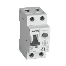 Ohmtec - Disjoncteur différentiel à vis 1P+N 32A 30mA 6kA Courbe C - Réf : 423453