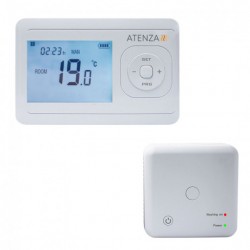 Ohmtec - Thermostat Programmable sans Fil + Récepteur HF - Réf : 743023