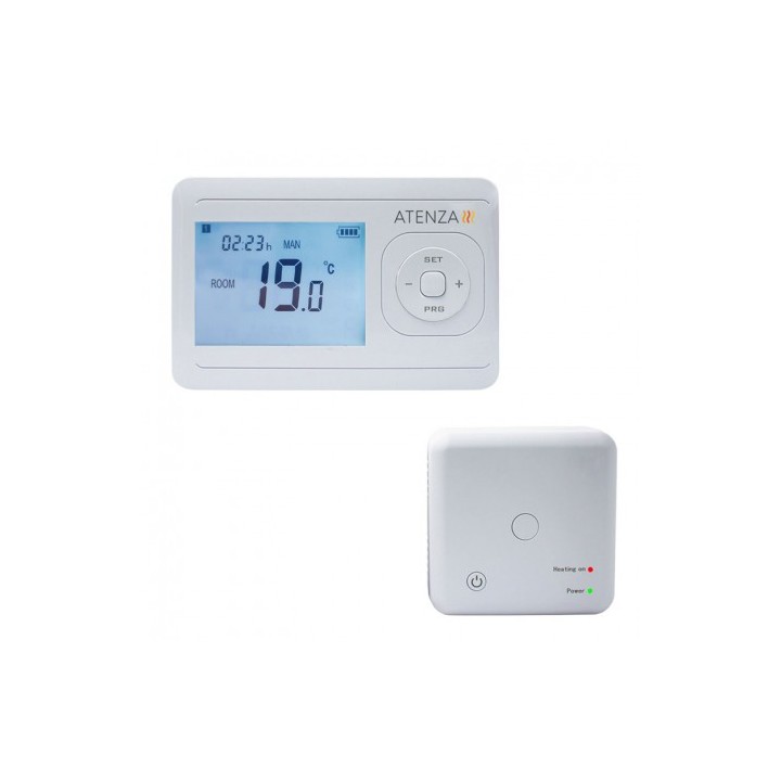 Ohmtec - Thermostat Programmable sans Fil + Récepteur HF - Réf : 743023