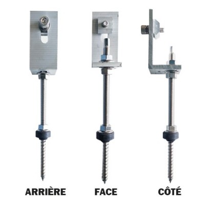 ESI2 - Fixations pour toiture bac acier /tôle/ fibrociment - Vis à double filetage M10x200  - Réf : ESI2380064V3