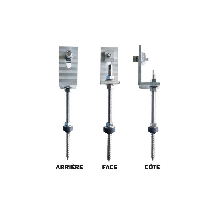 ESI2 - Fixations pour toiture bac acier /tôle/ fibrociment - Vis à double filetage M10x200  - Réf : ESI2380064V3