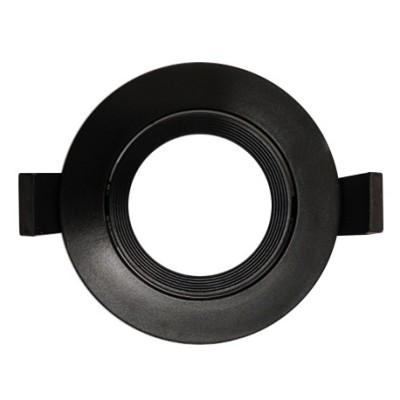 Krisane - Collerette orientable - IP20 - noir - Réf : KRI24142