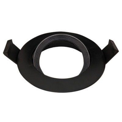 Krisane - Collerette orientable - IP20 - noir - Réf : KRI24142