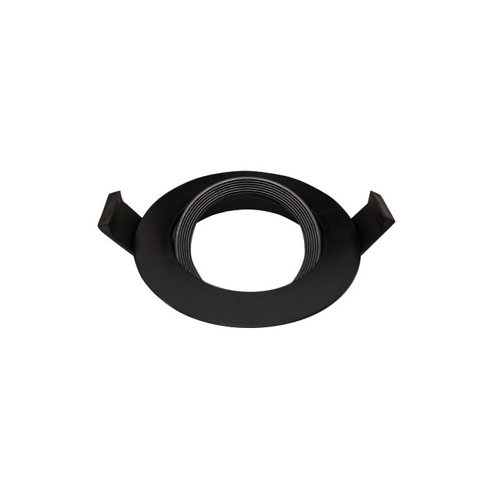Krisane - Collerette orientable - IP20 - noir - Réf : KRI24142