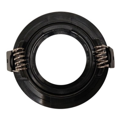 Krisane - Collerette orientable - IP20 - noir - Réf : KRI24142
