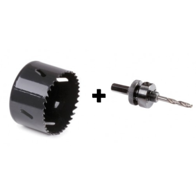 Krisane - Kit scie cloche ø67mm + adaptateur - Réf : KRI067ADP