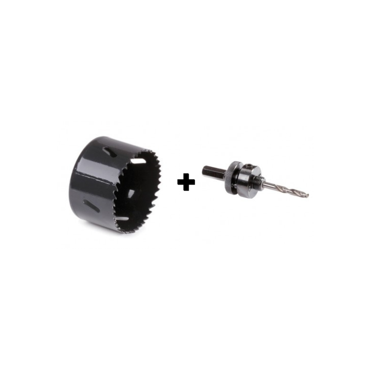 Krisane - Kit scie cloche ø67mm + adaptateur - Réf : KRI067ADP