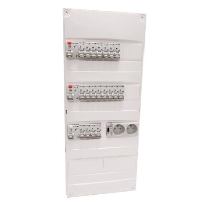 Digital Electric - Tableau Électrique Pré-câblé - 4 rangées 13 modules pour logement T4-T5 - Réf : 31638
