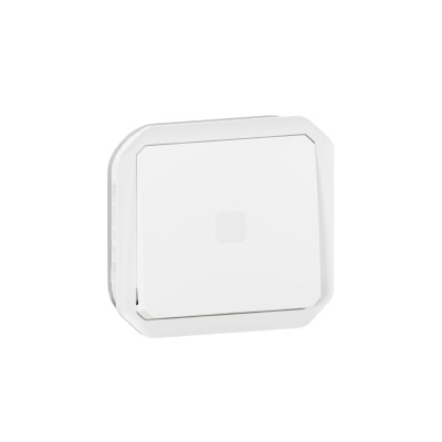 Legrand - Interrupteur temporisé lumineux sans Neutre étanche Plexo 230V 50-60Hz IP55 composable blanc - Réf : 069604L