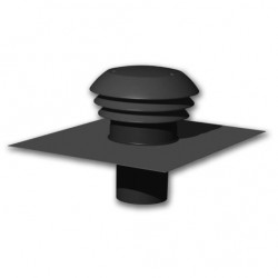 Chapeau de toiture matière plastique - Ø160 mm - Tuile - Réf : CTP160TUILE