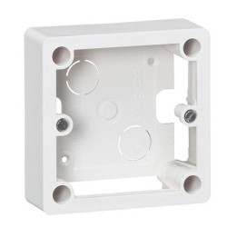 Legrand - Cadre saillie - 1 poste - Pour socle et sortie de câbles - 100x100x36 mm - Réf : 055849