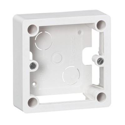 Legrand - Cadre saillie - 1 poste - Pour socle et sortie de câbles - 100x100x36 mm - Réf : 055849