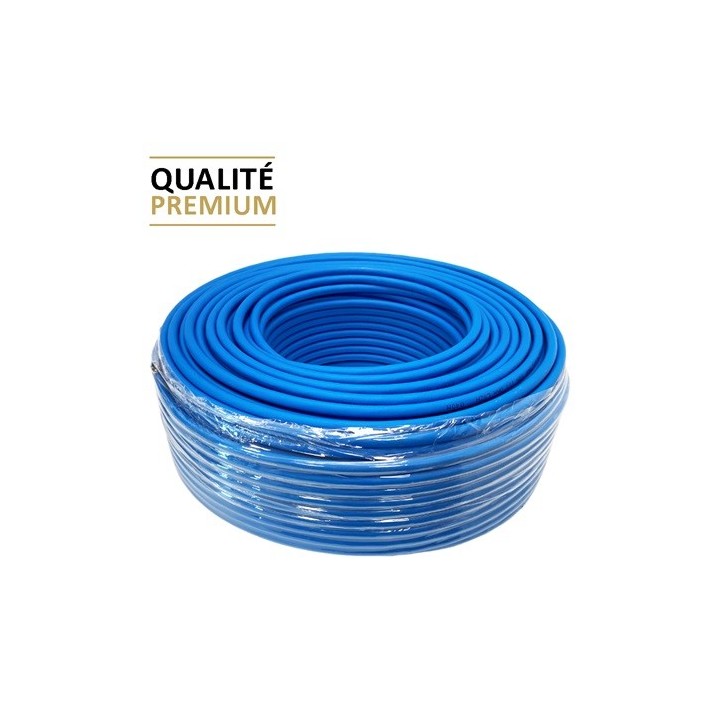 Krisane - Câble Bleu CAT6 F/UTP 4 pairs LSZH 100ohm - couronne de 100m - Réf : KRI100/2
