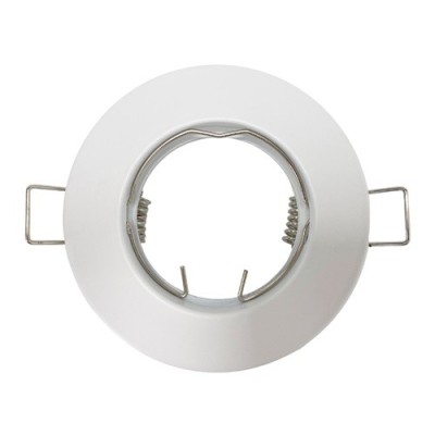 Krisane - Support spot fixe - avec douille GU10 - IP20 - blanc - Réf : KRI20021