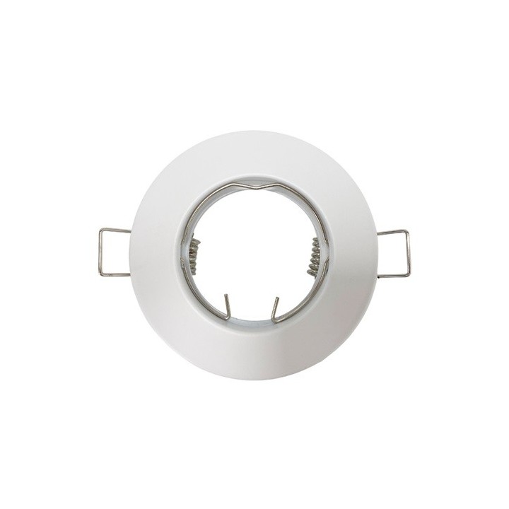Krisane - Support spot fixe - avec douille GU10 - IP20 - blanc - Réf : KRI20021