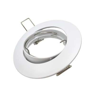 Krisane - Support spot orientable - avec douille GU10 - IP20- blanc - Réf : KRI20022