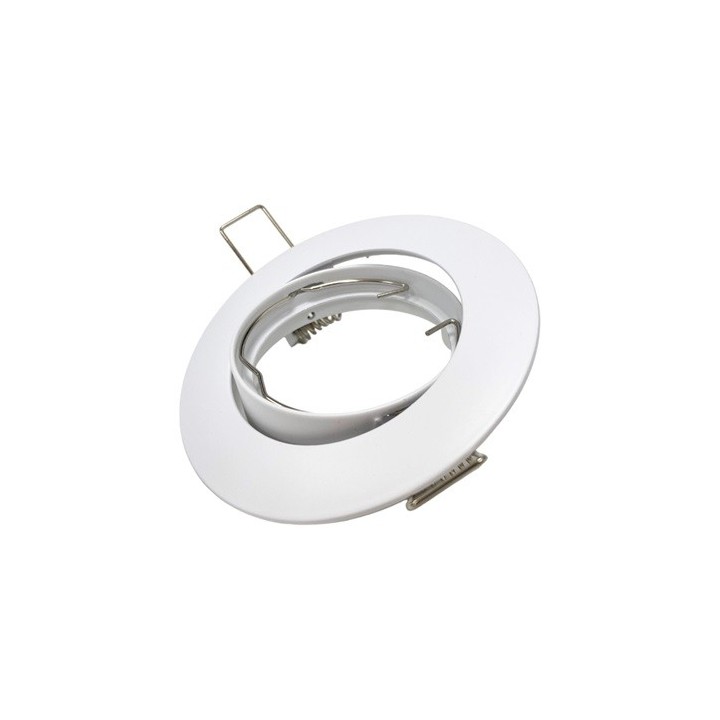 Krisane - Support spot orientable - avec douille GU10 - IP20- blanc - Réf : KRI20022