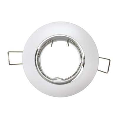 Krisane - Support spot orientable - avec douille GU10 - IP20- blanc - Réf : KRI20022
